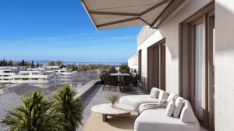 Exklusive 4½-Zimmer-Attikawohnung mit grosser Terrasse – Wohnen nahe dem Bodensee (1)