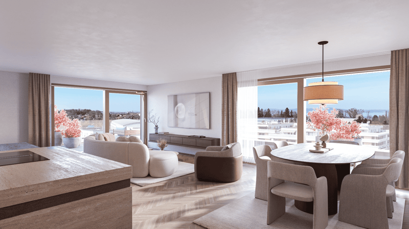 Neubau nahe Bodensee: 4½ Zimmer, 109 m², Balkon mit Morgensonne (2)