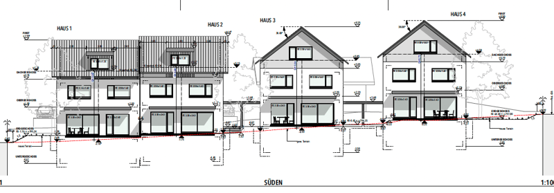 Bauland in Niedermuhlern – Grundstück 1'300 m² für 4 x EFH (4)