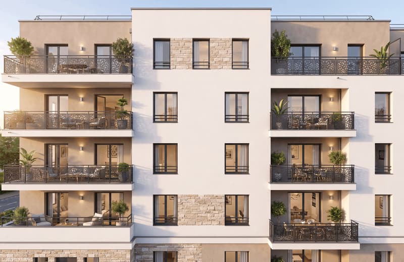Appartement neuf 3 pièces avec deux balcons à Ferney Voltaire (4)
