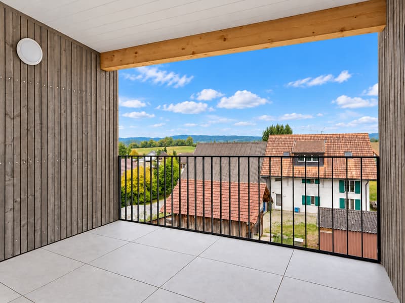 Moderne, grosszügige 2.5-Zimmer-Attikawohnung mit Weitblick in Müntschemier (2)