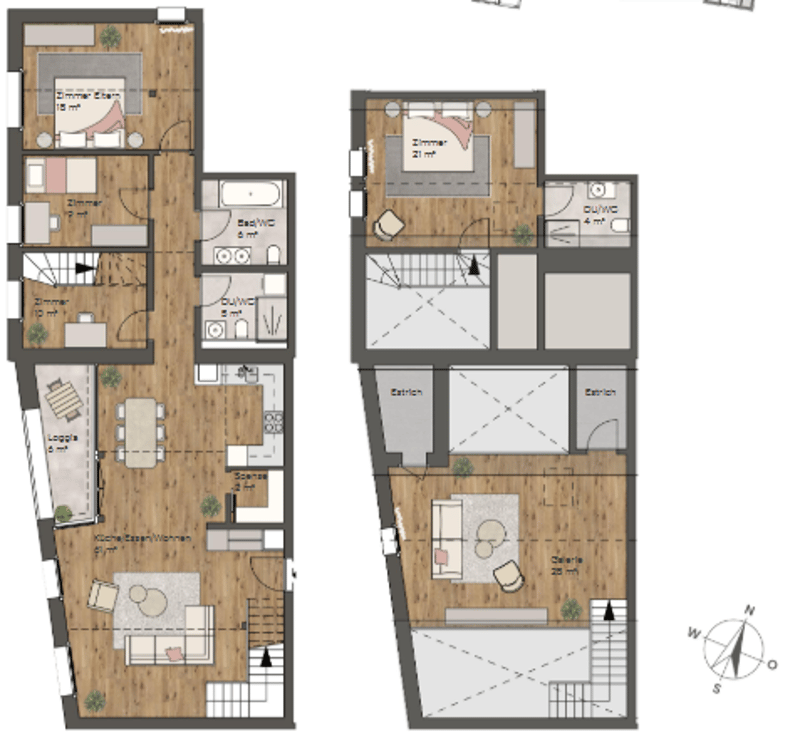 Grosszügige 5.5-Zimmer-Attikawohnung mit einzigartigem Maisonette-Charme (13)