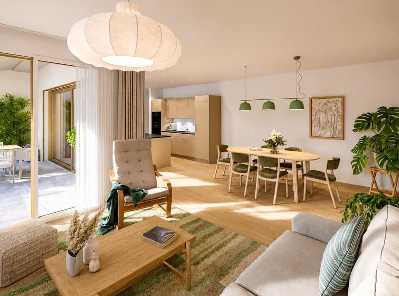 4.5-Zimmer-Maisonette mit Galerie und Balkon (2)