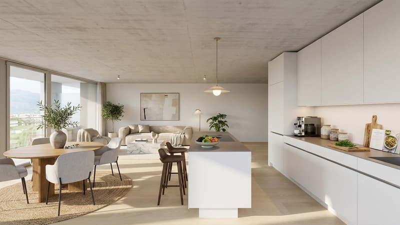 3.5-Zimmer mit Loggia und Bergsicht in Mels mieten (9)