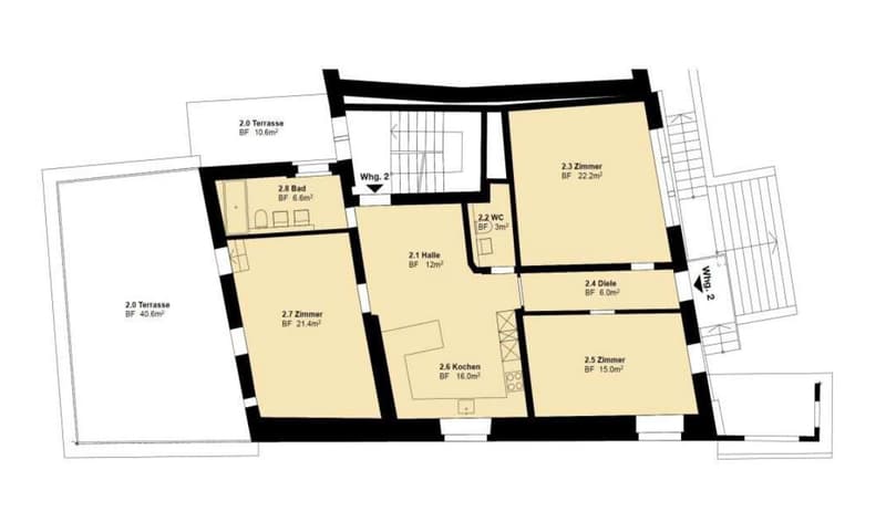 Einzigartiges Wohnen mit Terrasse in historischem Ambiente (9)