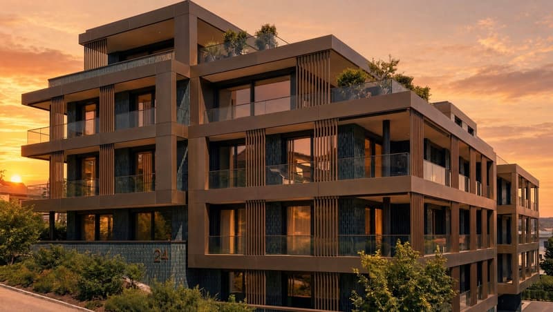 Stilvolle 5.5-Zimmer-Attikawohnung mit grosszügiger Terrasse – Résidence Aurea (4.2) (2)