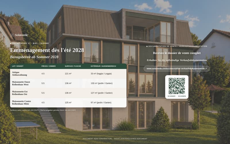 Attique 4.5 pièces, loggia 33 m² vue sur les Alpes — construction bois neuve, Biel/Bienne (9)