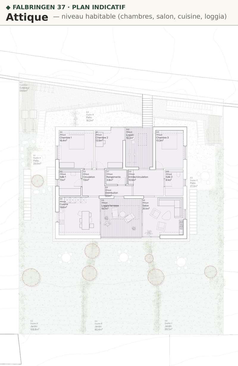 Attique 4.5 pièces, loggia 33 m² vue sur les Alpes — construction bois neuve, Biel/Bienne (11)