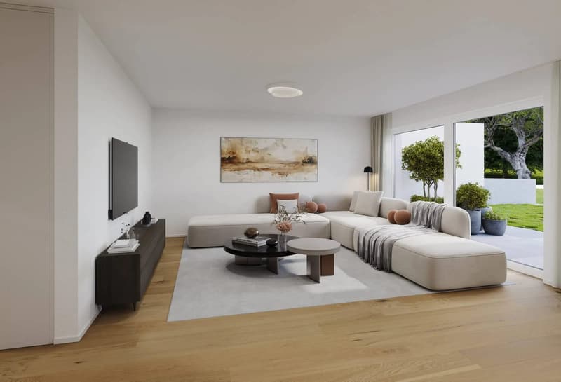 NEUBAU: 4.5-Zimmer Gartenwohnung mit Sitzplatz in Niederbipp (132 m2) (4)