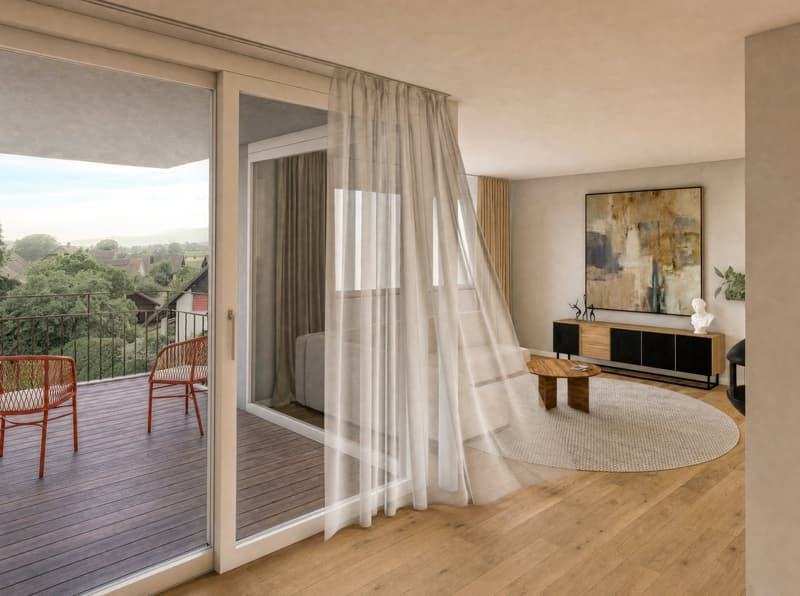 A1: Sonnige 3.5-Zimmer-Neubauwohnung im Erdgeschoss in Scheuren (4)