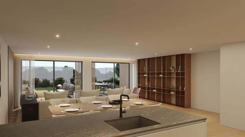 Moderne 5.5-Zimmer-Gartenwohnung mit Master Bedroom, Bad en Suite, Loggia & Balkon (5)