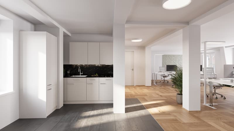 135 m² Büro im 4. OG am Bahnhof Enge in Zürich mieten (2)