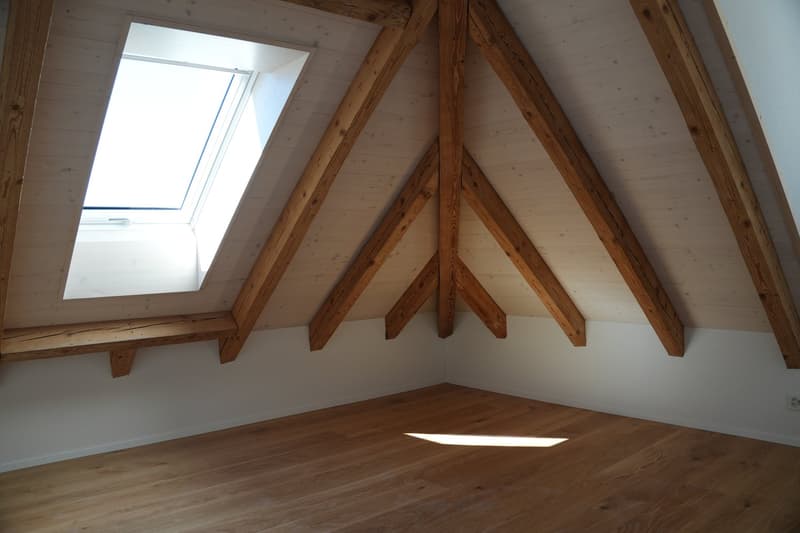 Aussergewöhnliche 3½-Zimmer-Dachwohnung mit Holzbalken und Panoramablick (9)