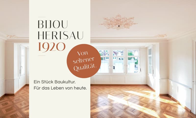 «Bijou Herisau 1920» – herrschaftlich wohnen auf 150 m² (1)