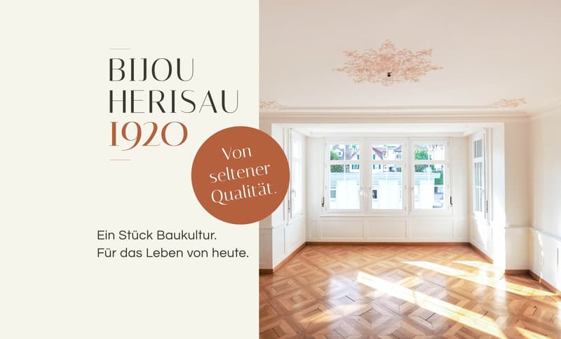 «Bijou Herisau 1920» – herrschaftlich wohnen auf 150 m² (1)