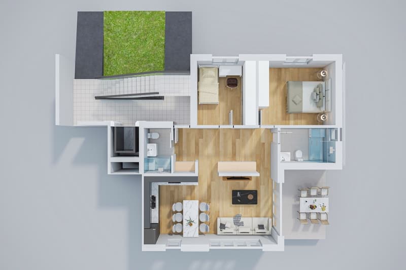 3.5-Zimmer-Gartenwohnung im Minergie-P-Neubau Laufental 40 (10)