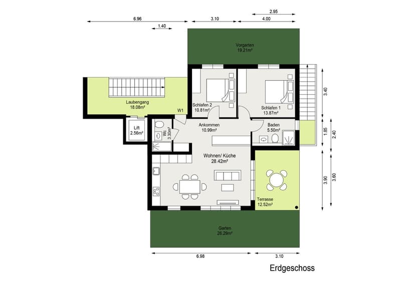 3.5-Zimmer-Gartenwohnung im Minergie-P-Neubau Laufental 40 (7)
