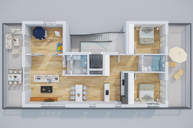 4.5-Zimmer-Attikawohnung mit Dachterrasse im Minergie-P-Neubau Laufental 40 (9)