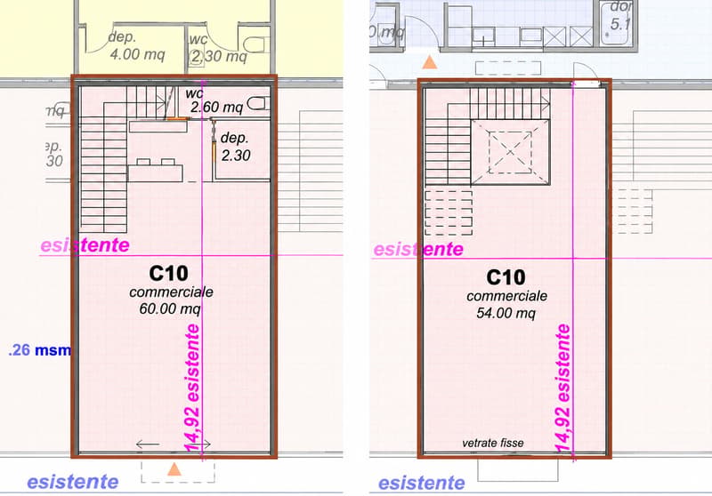 Duplex commerciale su due livelli direttamente sulla Via Cantonale a Contone (5)