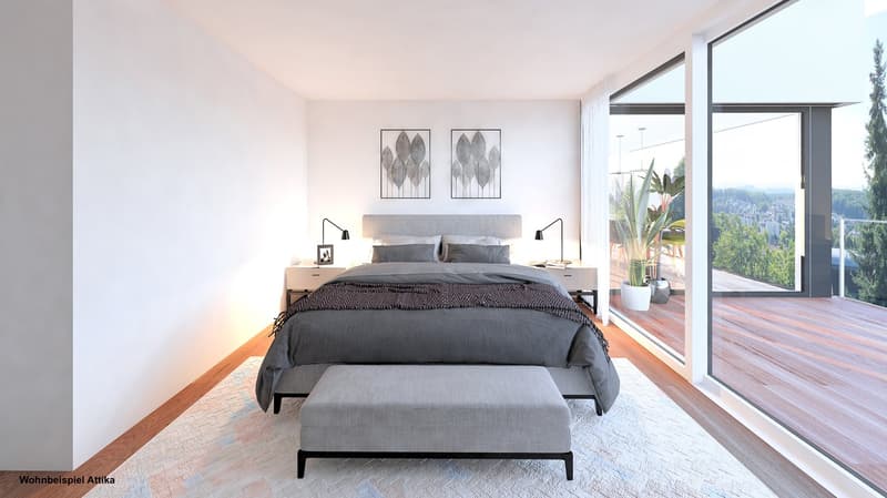 Raum zum Leben unter freiem Himmel – 4.5-Zimmer-Attika-Maisonettewohnung (6)
