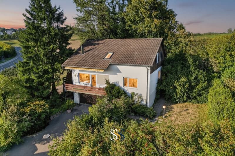 Charmantes Einfamilienhaus mit Weitblick und grossem Garten (1)