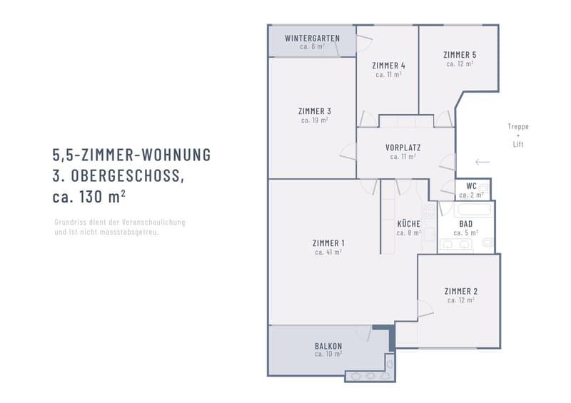 Zwischen Baumkronen und Rhein – 5.5 Zimmer auf ca. 130 m² (4)