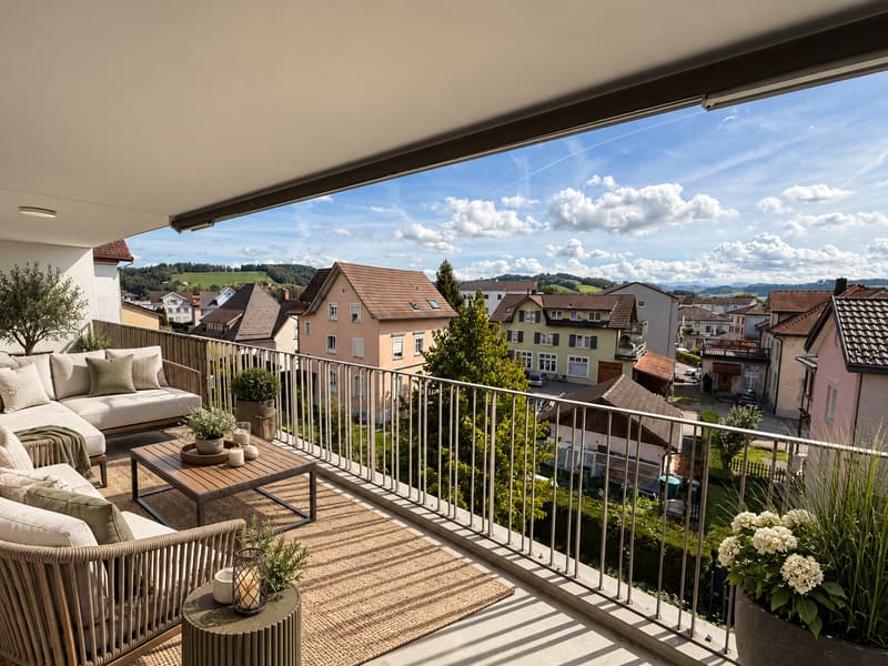 Moderne 3.5-Zimmer-Wohnung mit Balkon in Bazenheid (1)