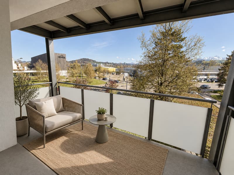 Helle 3.5-Zimmer-Wohnung mit Bergblick in Gaiserwald (1)