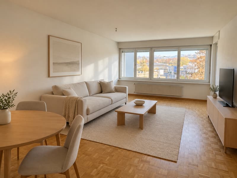 Helle 3.5-Zimmer-Wohnung mit Bergblick in Gaiserwald (2)