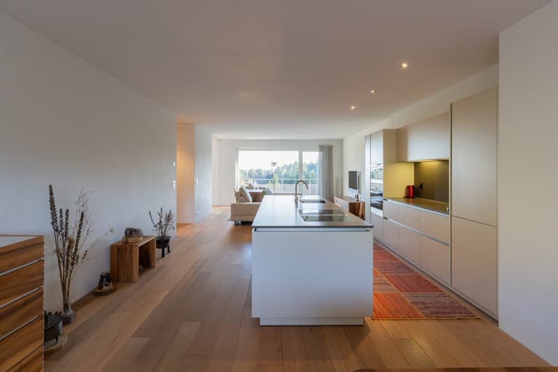 Aussergewöhnlich grosszügige 3.5-Zimmerwohnung mit 120 m², grosser Terrasse & 2 TG-Plätzen (2)