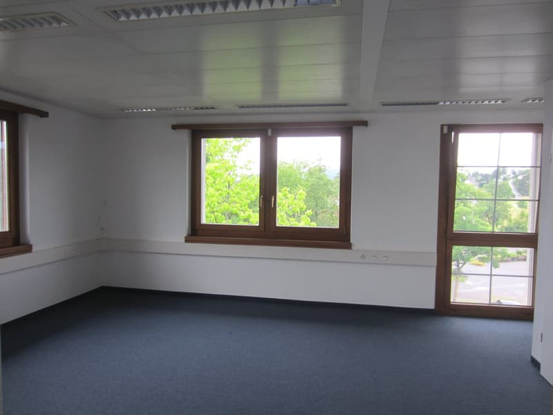 Bright office space, 1 open office, 2 lockable offices, balcony, kitchen, and toilet (2)