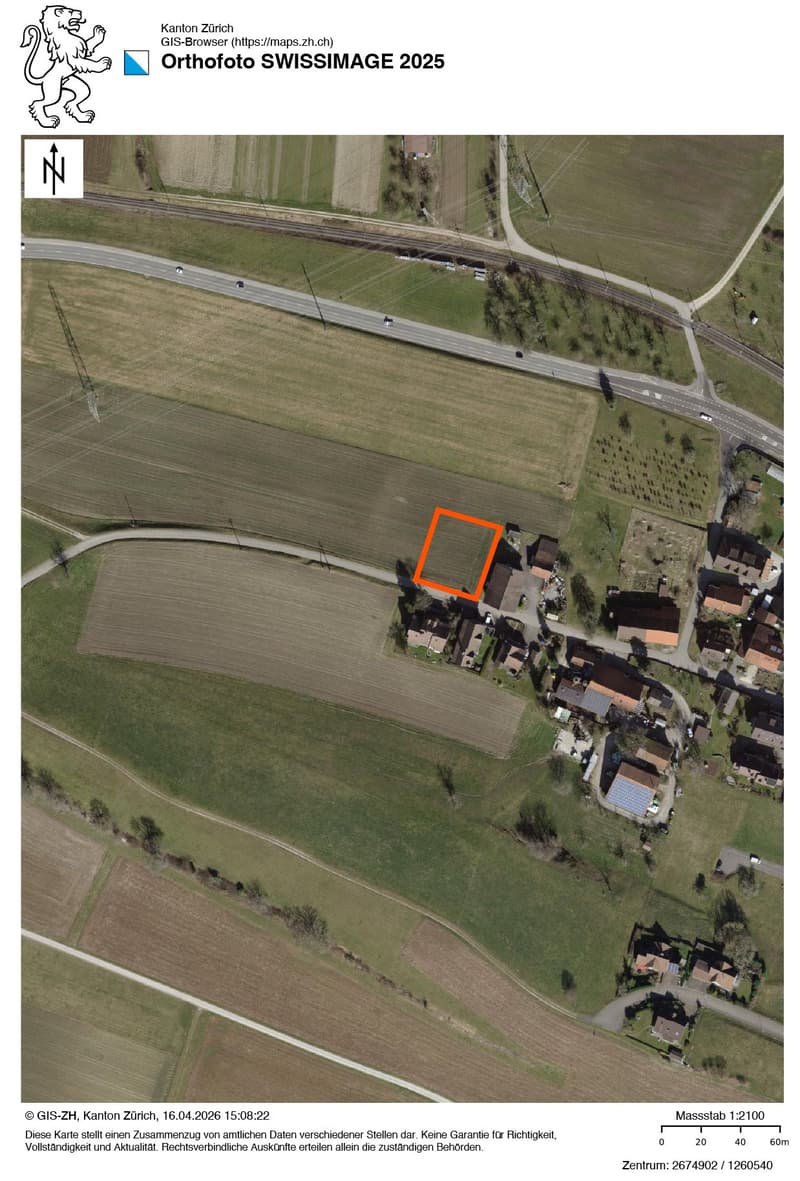 Attraktives Bauland an ruhiger Lage – Regensbergerstrasse 24, Sünikon (2)