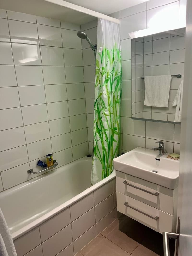 Nasszelle mit Badewanne