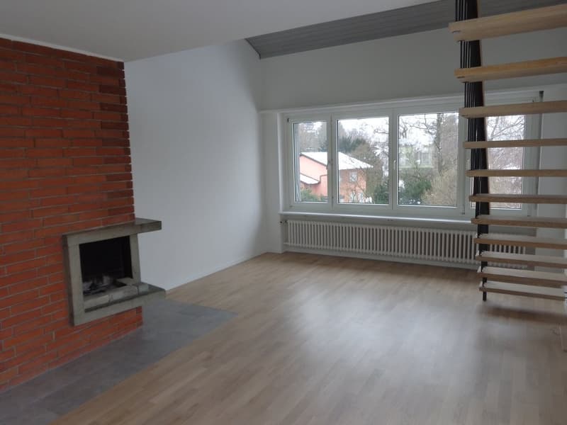 Grosszügige Wohnung mit Cheminée und Ausblick ins Grüne (8)