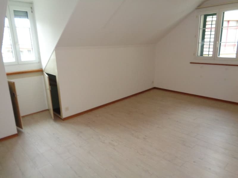 Das Schlafzimmer mit den 2 Dachfenstern