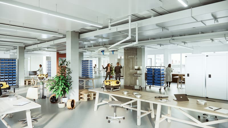 Espace de bureau neuf, climatisé, avec vue directe sur la piste 16/34 (4)