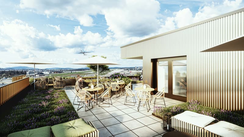 500 m2 d'espace de bureau neuf, climatisé, avec vue directe sur les mouvements aériens (3)