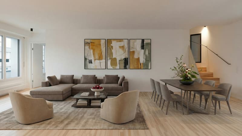 Rheinromantik: Ihr neues Zuhause im Herzen Basel - 4.5-Maisonette-Wohnung (1)