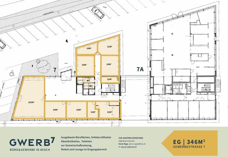 GWERB7 - 346m2 Attraktive Bürofläche mit Showroom und Lounge Eingang in Aesch! (2)