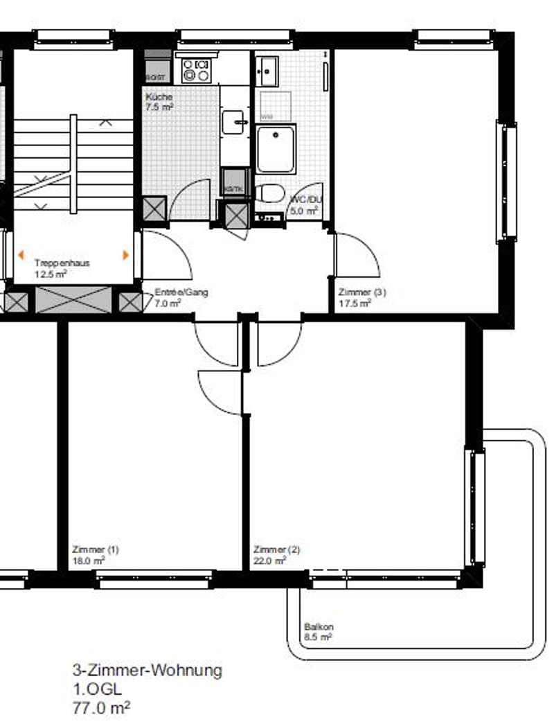 Charmante 3-Zimmerwohnung im Kreis 7 - befristet bis März 2028 (10)
