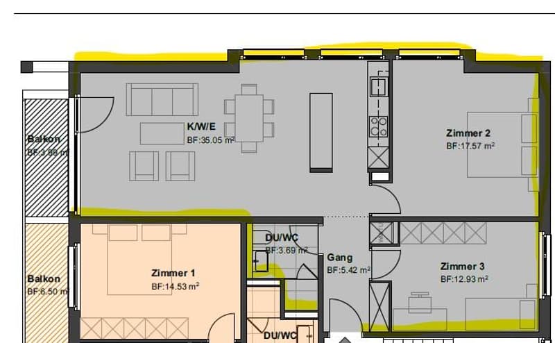 Totalsanierte Wohnung Modern und hell (6)