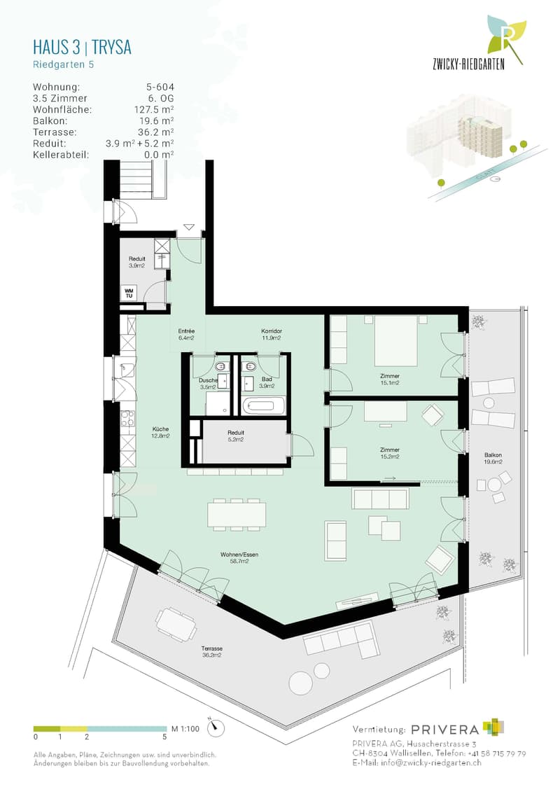 Ihr exklusiver Attikatraum - 3.5-Zimmerwohnung im Riedgarten (7)
