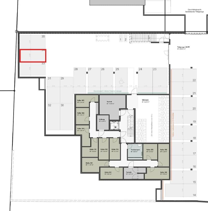 Tiefgaragenparkplatz in Bassersdorf (4)