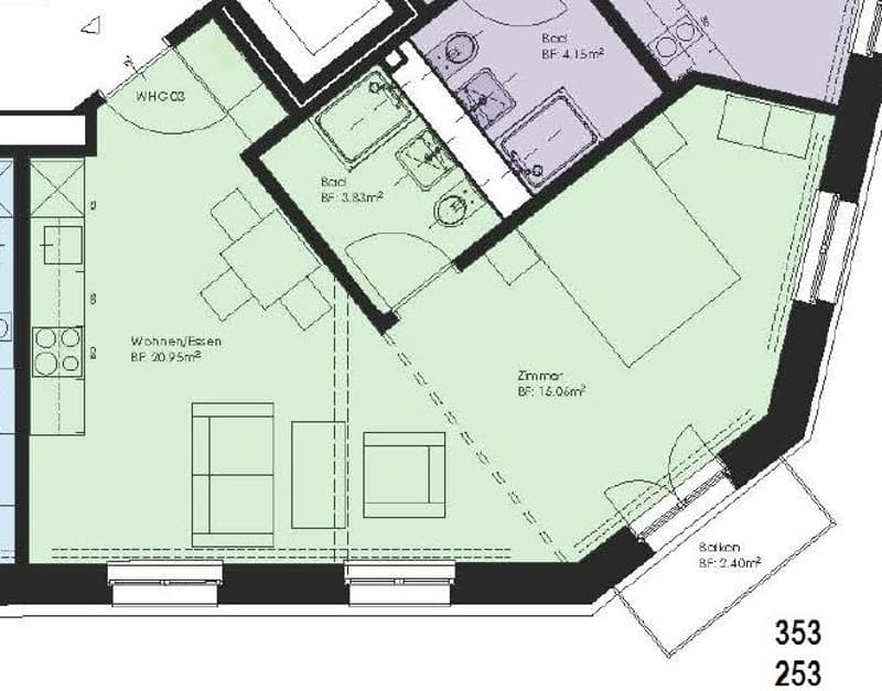 2.5 Zimmerwohnung nähe Limmatplatz (6)