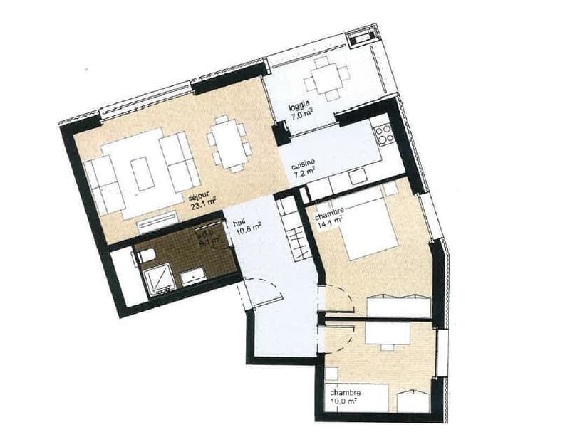 Appartement 3.5 p. avec magnifique vue sur le lac à Estavayer-le-Lac (13)