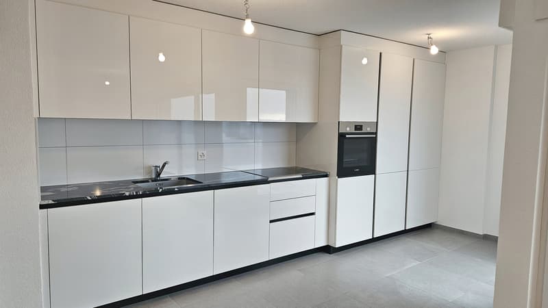 Appartement attique 4.5 p. avec colonne de lavage + balcon à Fribourg (2)