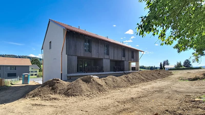 3 villas contiguës 5.5 pces avec jardin privatif à Dompierre / FR (12)