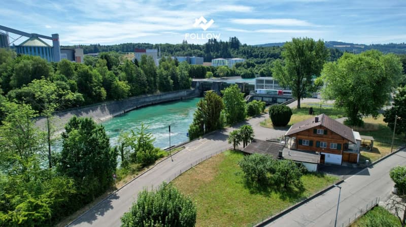 Liebhaberobjekt an absoluter Premiumlage: Chalet mit grossem Grundstück direkt an der Aare (1)