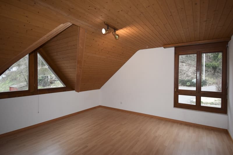 Idyllische Dachwohnung mit zwei Balkonen ! (8)