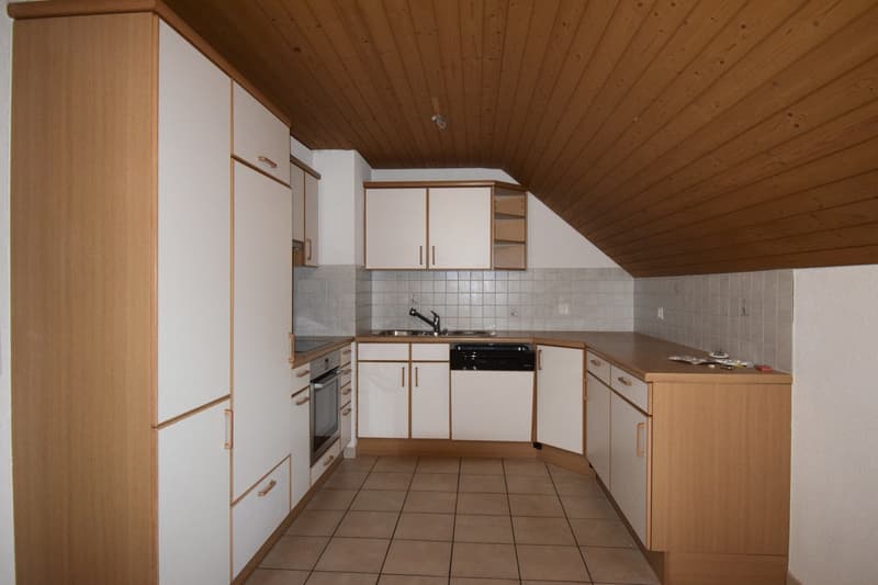Idyllische Dachwohnung mit zwei Balkonen ! (3)